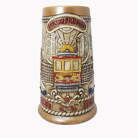Vintage Budweiser Limited Edition San Francisco Ceramic Beer Stein - Picture 1 of 13